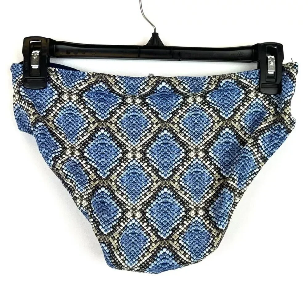 Tommy Bahama Women’s Blue Snake Print Bikini Bottom Size S